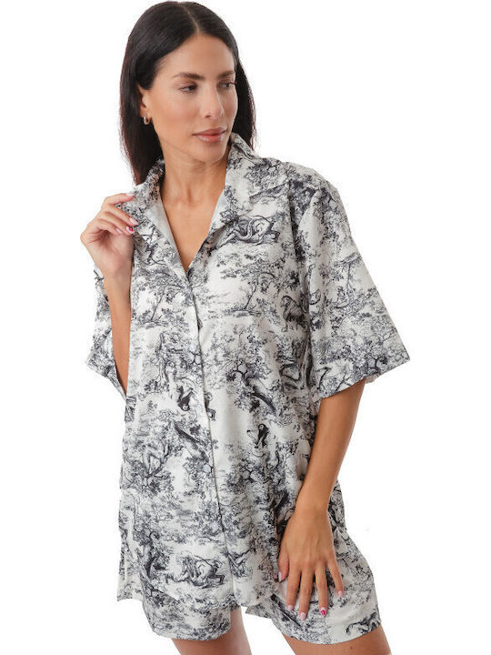 Silia D Women's Set with Shorts White