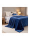 Beauty Home Velora Art 12550 Velvet Single Blanket 160x220cm Blue 12550KBMO-Blue