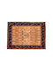 Klassischer Handgefertigter Gabbeh Fein Wohnzimmer Teppich 109x153 cm Decostar Orange