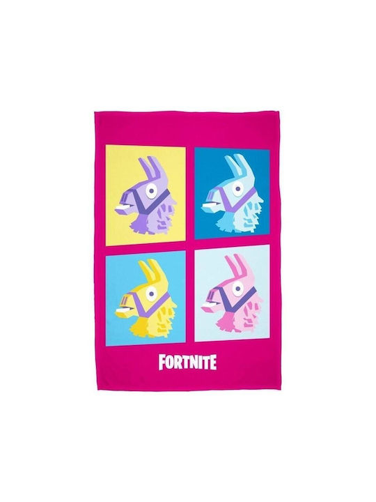 Κουβέρτα Fortnite Llama Polar Φούξια 100x150εκ.