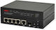Roline 21.14.3524 L2 PoE+ Switch με 5 Θύρες Gigabit (1Gbps) Ethernet και 1 SFP Θύρα