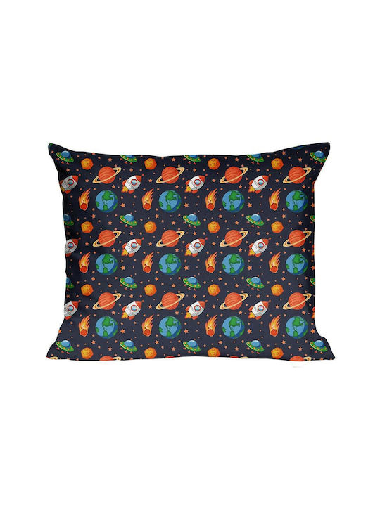 Kinder Kissenbezug aus 100% Baumwolle 50x60cm Navy