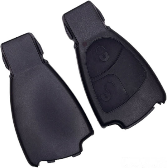 Carcasa Cheii Mercedes Smart Key 2 Butoane Fără Logo 1065-fwk