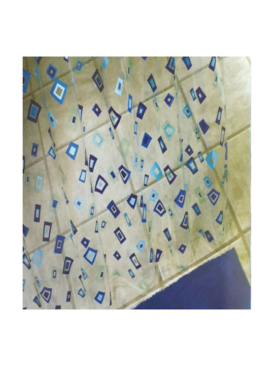 Texi Bath Film Κουρτίνα Μπάνιου 180x200cm Μπλε