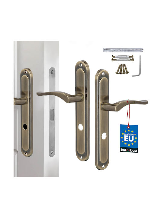 Kotarbau Buton WC Cu Placă Bronz