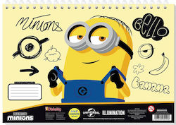 Μπλοκ Ζωγραφικής Minions Α4 30 Φύλλα 2 Σχέδια 1...
