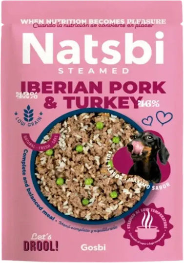 Natsbi Wet Dog Food With Turkey And Pork 500gr