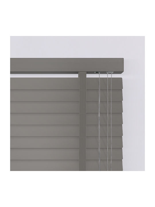 BetterHome 805287 Jalousie & Rollladen aus Hölzern in Grau Farbe P80xH100cm