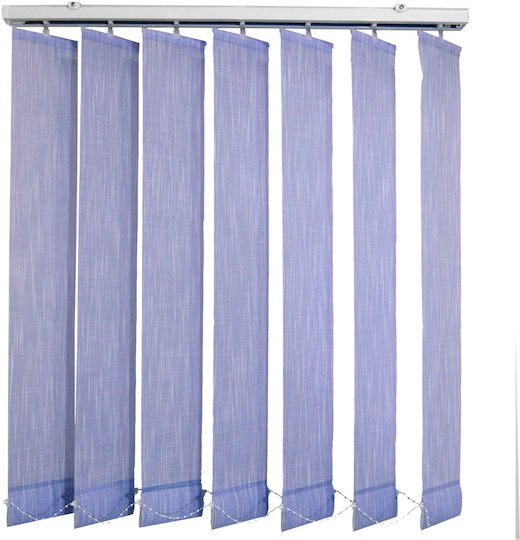 BetterHome 621015 Stoff Jalousie in Hellblau Farbe P140xH180cm