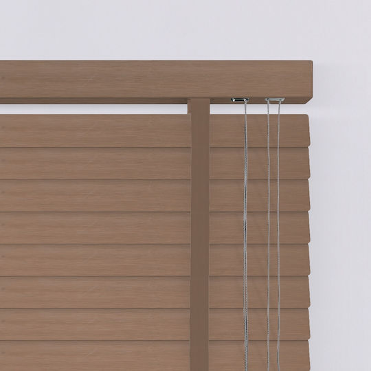 BetterHome 805607 Στόρι Σκίασης Ξύλινο σε Καφέ Χρώμα Π80xΥ160εκ.