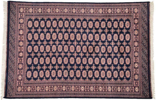 Χαλί Κλασικό Χειροποίητο Bokhara 186x277 Cm Μπλε Χαλί Κλασικό Χειροποίητο Bokhara 186x277 Cm Μπλε