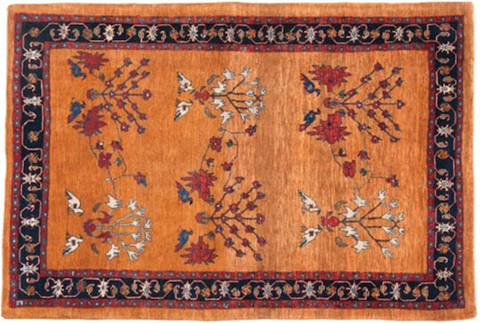 Klassischer Handgefertigter Gabbeh Wohnzimmer Teppich 122x175 cm Decostar Orange