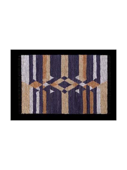 Decostar Килим За Камина Правоъгълен Кожен Бежов 120x180см