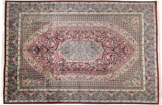 Χαλί Κλασικό Χειροποίητο Karachi 216x316 Cm Μπορντό