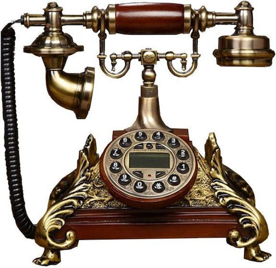 Viktorianisches Retro Tischtelefon Vintage Antik Gold Dekoratives
