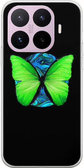Θήκη Green Butterfly Xiaomi 17t 5g Flexible Tpu Διάφανη Σιλικόνη