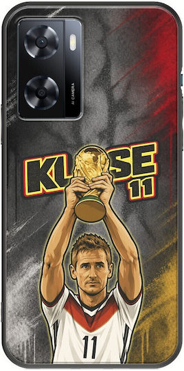 World Stars Collection Miroslav Klose Case Oppo A57 4G Black TPU Silicone