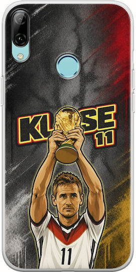 World Stars Collection Miroslav Klose Huawei Y7 2019 Flexible TPU Transparent Silicone Mobile Phone Case