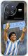 World Stars Collection Diego Maradona Vivo X80 Pro Flexible TPU Transparent Silicone Case