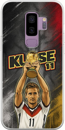 Mobile Phone Case World Stars Collection Miroslav Klose Samsung Galaxy S9 Plus Flexible TPU Transparent Silicone
