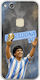 World Stars Collection Diego Maradona Huawei P10 Lite Flexible TPU Transparent Silicone Case