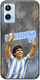 World Stars Collection Diego Maradona Oppo A96 4g Black TPU Black Silicone Case
