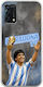 World Stars Collection Diego Maradona Case Oppo A94 5g Flexible TPU Transparent Silicone