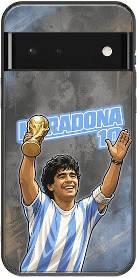 Калъф World Stars Collection Diego Maradona Google Pixel 6 5g Черен TPU Силикон
