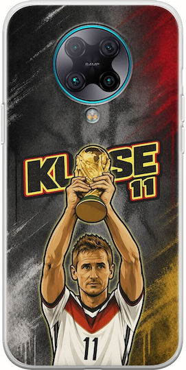World Stars Collection Case Miroslav Klose Xiaomi Poco F2 Pro Flexible TPU Transparent Silicone