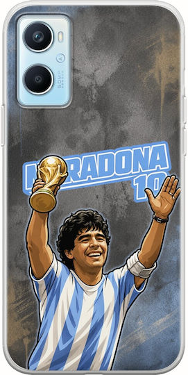 Θήκη World Stars Collection Diego Maradona Oppo A96 4g Flexible Tpu Διάφανη Σιλικόνη