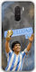 Husă World Stars Collection Diego Maradona Xiaomi Pocophone F1 TPU Flexibil Silicon Transparentă