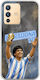 World Stars Collection Diego Maradona Vivo V23 5G Flexible TPU Transparent Silicone Case