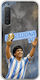 World Stars Collection Diego Maradona Sony Xperia 5 Flexible TPU Transparent Silicone Case