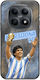 Handyhülle World Stars Collection Diego Maradona Xiaomi Redmi Note 15 5g Schwarze Tpu Mehrfarbige Silikon