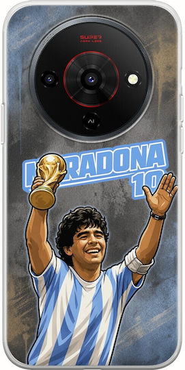 Θήκη World Stars Collection Diego Maradona Zte Blade A76 5g Flexible Tpu Διάφανη Σιλικόνη