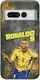Handyhülle World Stars Collection Ronaldo Google Pixel 7 5G Schwarz TPU Schwarze Silikon