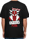 Übergroßes T-Shirt Spider-Man Anarchic Tour Punk Pop Culture Schwarz