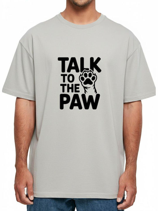 Oversized T-Shirt Talk To Paw Paw Print Pop Cul...