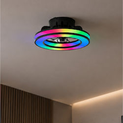 Brilliant G80915/05 Ceiling Light 41.5cm with Light Black
