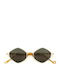 Eyepetizer Eyepetizer Women's Sunglasses with Gold Tartaruga Metallic Frame 502245