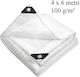 MP Pânză Impermeabilă Rotundă 100gr/m² cu Diametru 4m Tip De Lumină Gri