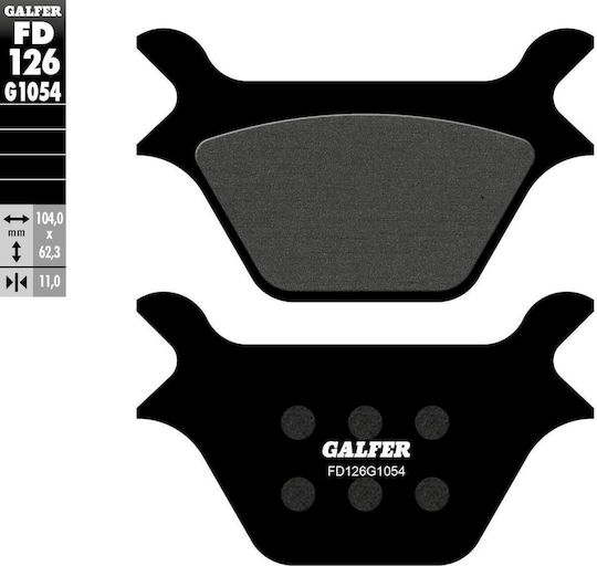 Galfer Kh200 Semi-metallic Brake Pads Harley Davidson