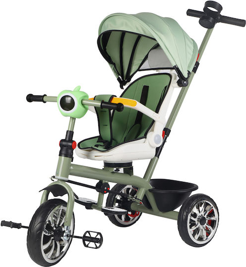 ForAll Tricycle Bicycle with Parental Handle for 12 Months Green