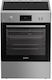 Indesit Κουζίνα 72lt με Επαγωγικές Εστίες Π60εκ. Inox