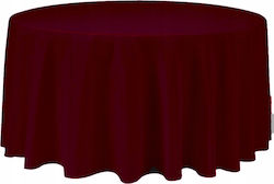 Burgundy Round Tablecloth 320cm Wedding Banquet