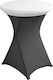 Flexible Tablecloth Topper Cocktail Bar Table 80 White