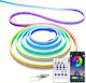 Waterproof TV LED Strip USB 5V 5m Neon Flex with Power Supply & Remote Control