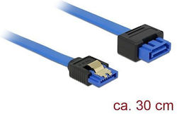 DeLock Cablu 30cm Albastru