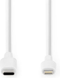 Nedis USB-C Мъжки към Lightning Кабел Бял 2м CCGL39650WT20 Nedis USB-C Мъжки към Lightning Кабел Бял 2м CCGL39650WT20