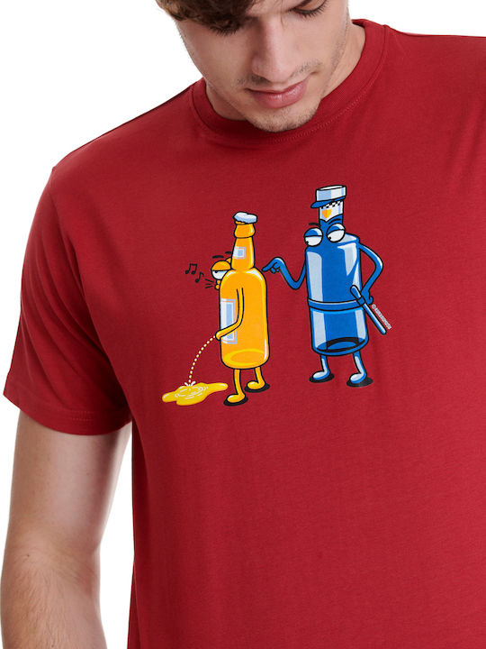 Aguafiestas Kukuxumusu Herren T-shirt Rote